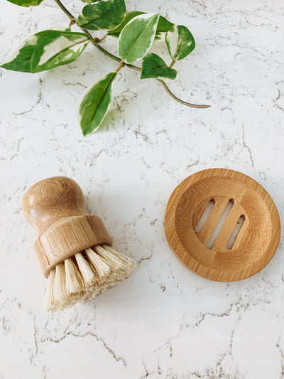 Sisal/Palm Bamboo Pot Brush