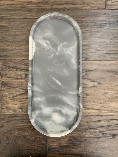 11" Concrete Tray ( Holds three bottles or two bottle and one brush) * CANADIAN MADE