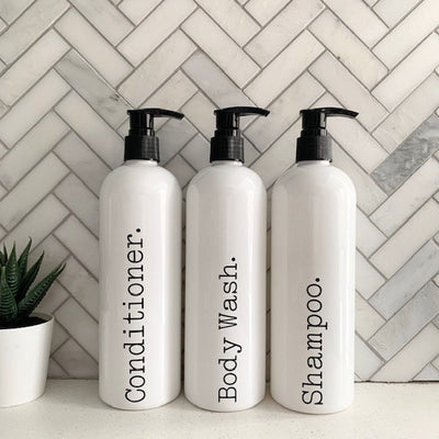 Simplistic Collection - 16 oz  Bathroom Bottle set