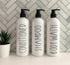 Farmhouse  16 oz  Bathroom Bottle Set