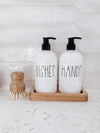 Farmhouse Collection- 16 oz PLASTIC Hands and Dishes Soap Dispenser