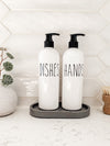 RAE DUNN  Inspired Collection- 16 oz PLASTIC White Hands Dishes Lotion