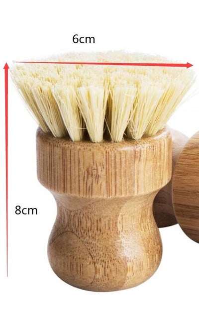 Sisal/Palm Bamboo Pot Brush