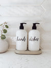 Signature Collection- 16 oz PLASTIC Hands and Dishes Soap Dispenser