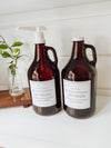 Laundry Soap Jugs -( Amber)  1/2 Gallon