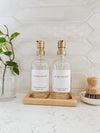 luxury Collection with Metal Pump- Glass Hand and Dish Soap Dispensers