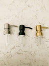 Luxury Collection with Metal Pump- Hand and Dish Glass Soap Dispensers